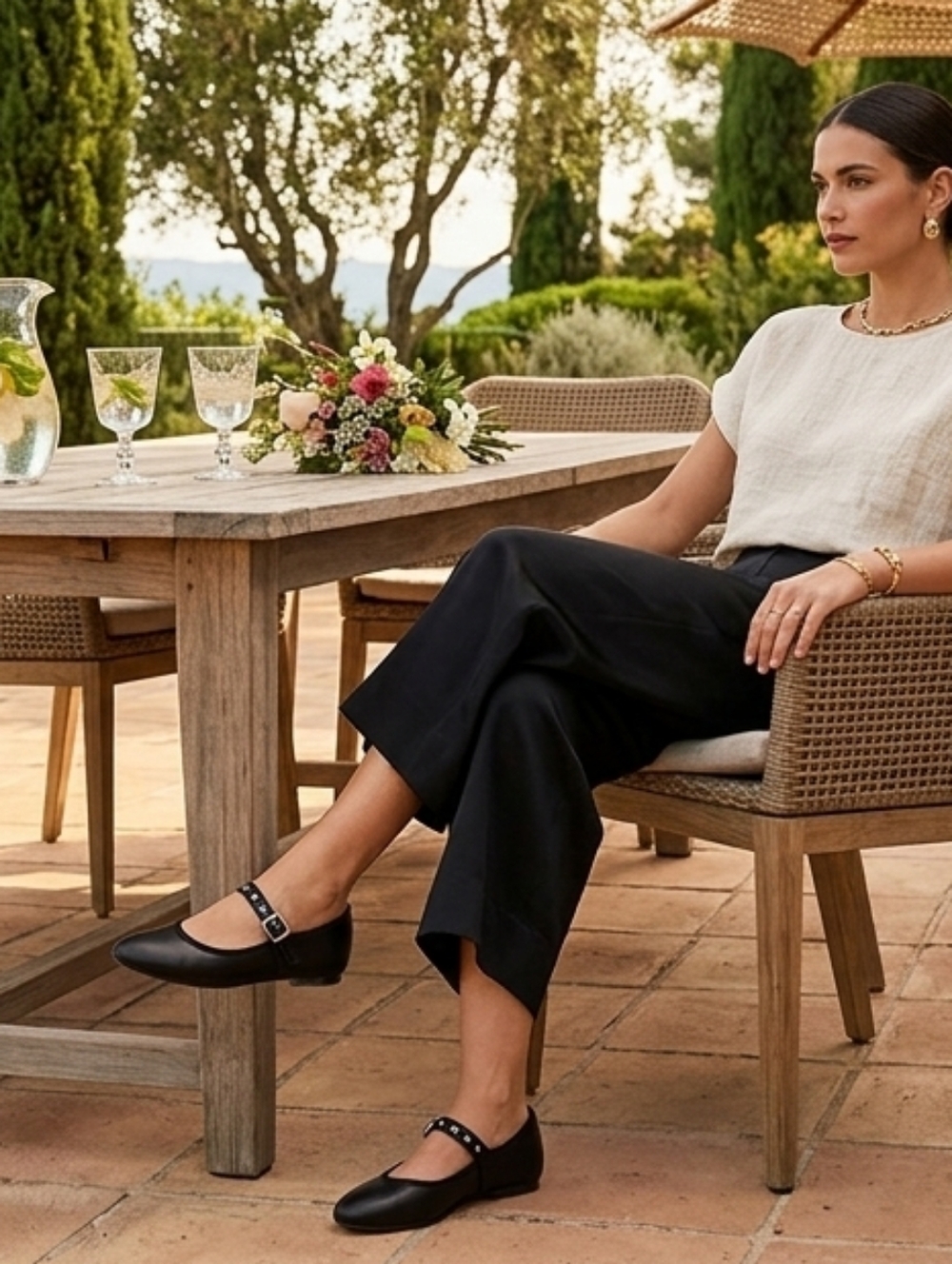 Bertuchi Leather Ballet Flats